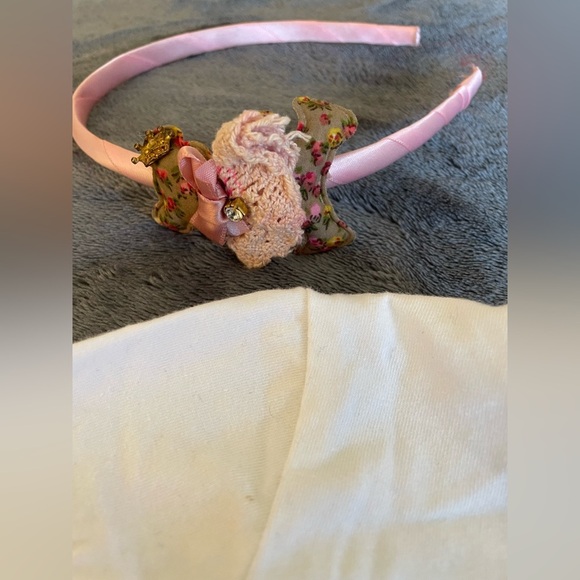 Bundle of 3: NWOT headband + NWOT mauve tutu skirt + Mayoral shirt, size 6-12M - Picture 5 of 11